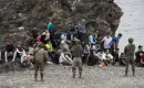 Fas'ta Ceuta Sınırı Yakınında Yüzlerce Düzensiz Göçmen Yakalandı