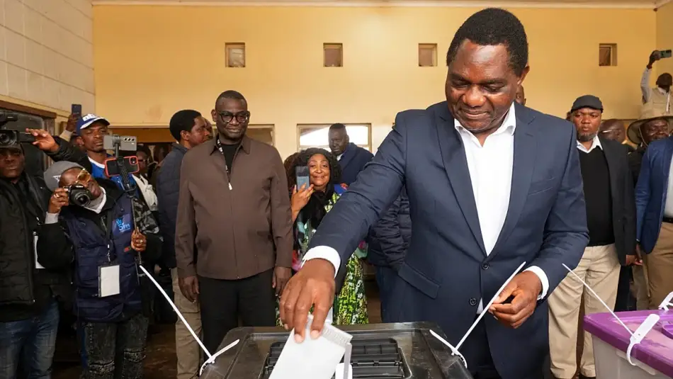 Zambiya Cumhurbaşkanı Hakainde Hichilema İkinci Dönem için Yeniden Seçildi