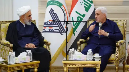 Mücteba Hamaney Tarafından Gönderilen Özel İran Heyeti Haşdi Şabi Lideri Feyyad ile Görüştü