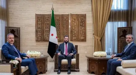 Bakan Fidan Şam'da Suriye Devlet Başkanı Şara ve Dışişleri Bakanı ile Görüştü