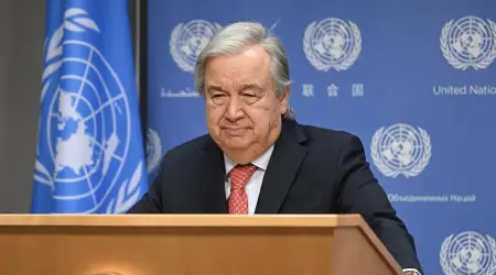 BM Genel Sekreteri Guterres Filistin Devleti Kurulmadan Orta Doğu'ya Barışın Gelmeyeceğini Söyledi