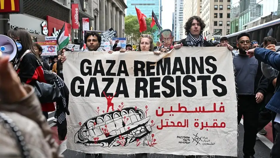Soykırımcı Netanyahu New York Sokaklarında Protesto Edildi