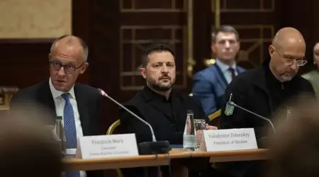 Alman Şansölyesi 1.3 Milyar Euroluk Destek İçin Gittiği Kiev'de Moskova'nın "Hoş Geldin" Bombası ile Karşılandı