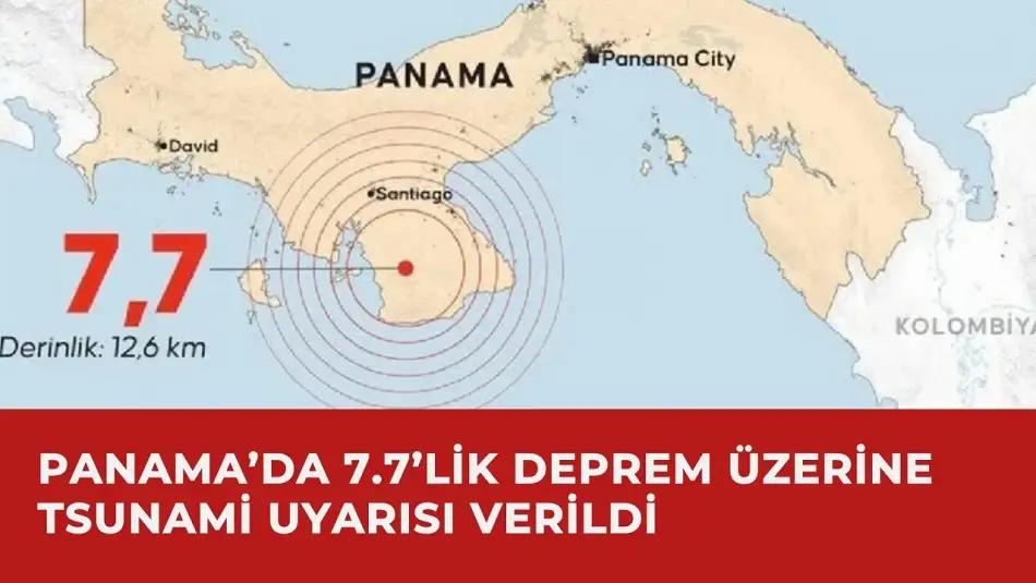Panama’da 7.7’lik Deprem Üzerine Tsunami Uyarısı Verildi