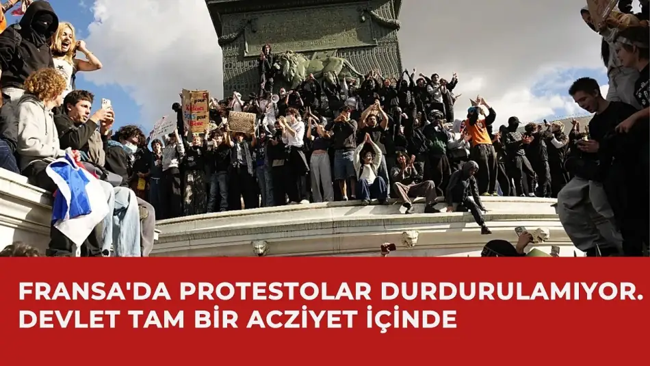 Protestocular Fransa'yı Altüst Etti: 300 bine Yakın İnsan Sokaklarda, %58'le Gelen Macron'un Desteği %15'e Düştü