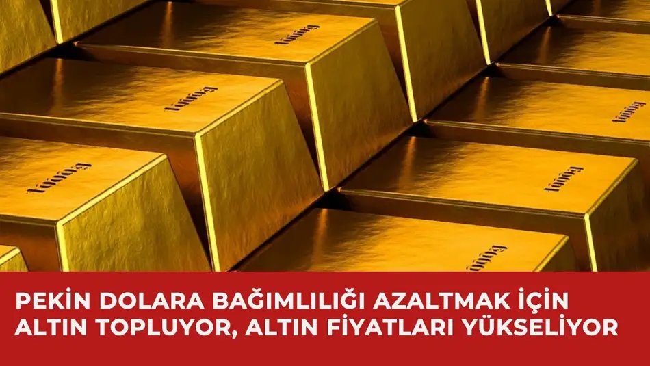 Son 8 Ayda Çin 1.000 Tondan Fazla Altın Alarak Rekor Kırdı