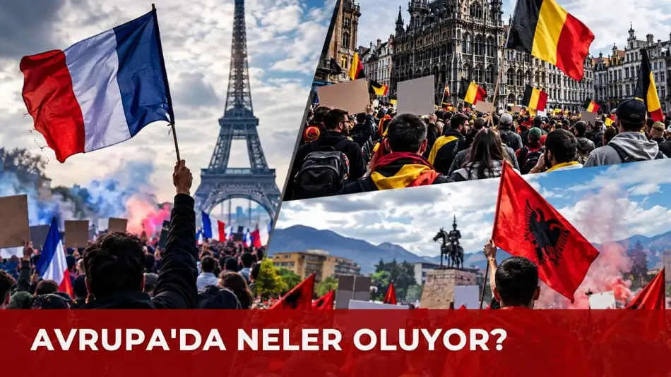 Fransa’dan Sonra Protestolar Arnavutluk’a Sıçradı: On Binlerce Hükümet Karşıtı Genç Sokaklarda