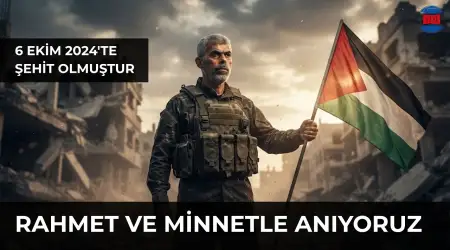 Şehadetinin Yıldönümünde Kahraman Yahya Sinvar’ı Rahmetle Anıyoruz
