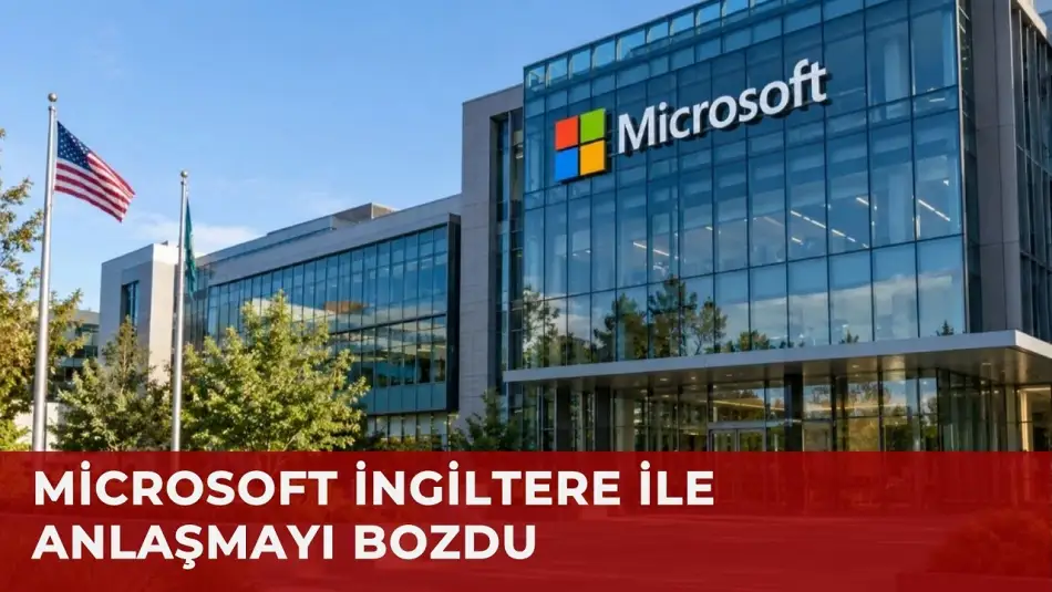 Microsoft, İngiltere'deki Veri Merkezi Anlaşmasını Feshetti