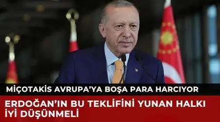 Erdoğan’dan Miçotakis’e: İki Bin km Uzaktan Elektrik getirmeyin 70 Mil Mesafeden Size Elektrik ve Su Verelim