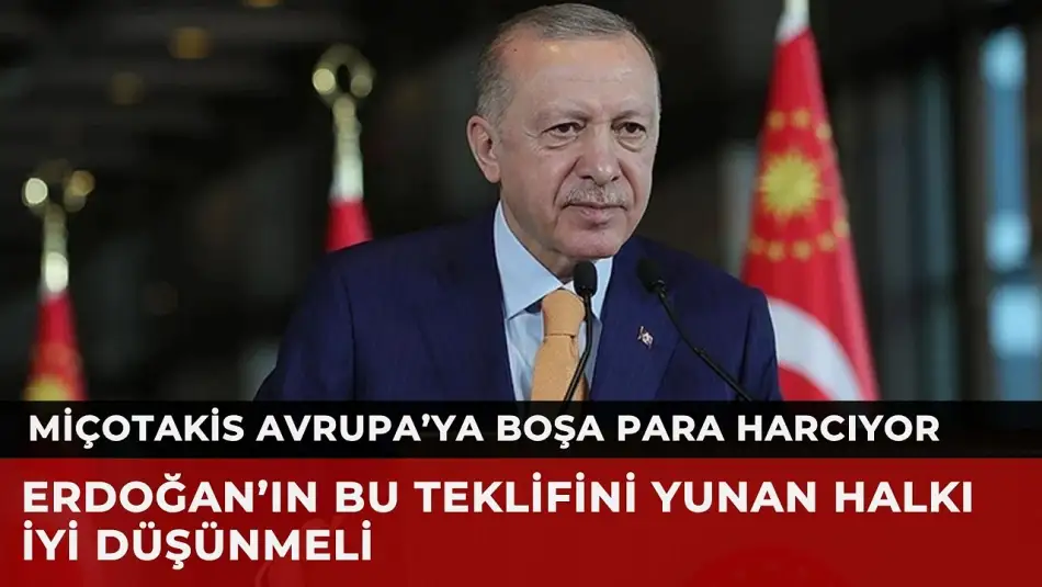 Erdoğan’dan Miçotakis’e: İki Bin km Uzaktan Elektrik getirmeyin 70 Mil Mesafeden Size Elektrik ve Su Verelim