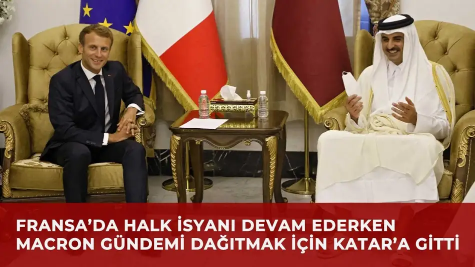 Macron, Doha'da Katar Emiri Thani ile Buluştu, Hürmüz’ün Açılmasını ve Gazze Anlaşmasının Uygulanmasını İstedi