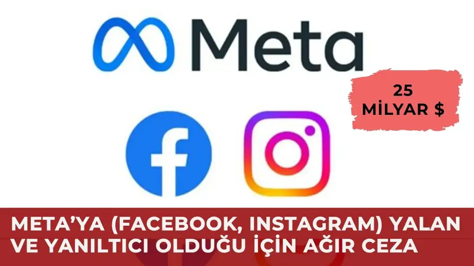 Yanıltıcı ve Yalancı Olduğu Tescillendi: ABD’de META’YA 25 Milyar Dolar Ceza Kesildi