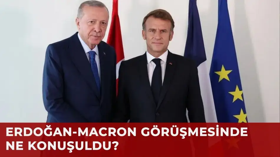 Erdoğan Macron’la Görüştü