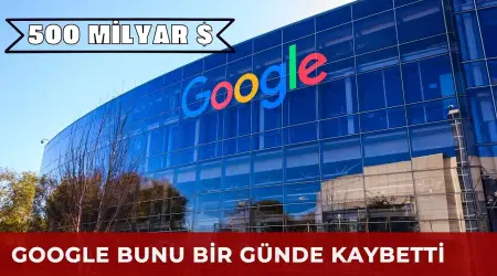 Google Borsada Bir Günde 500 Milyar Dolardan Fazla Para Kaybetti
