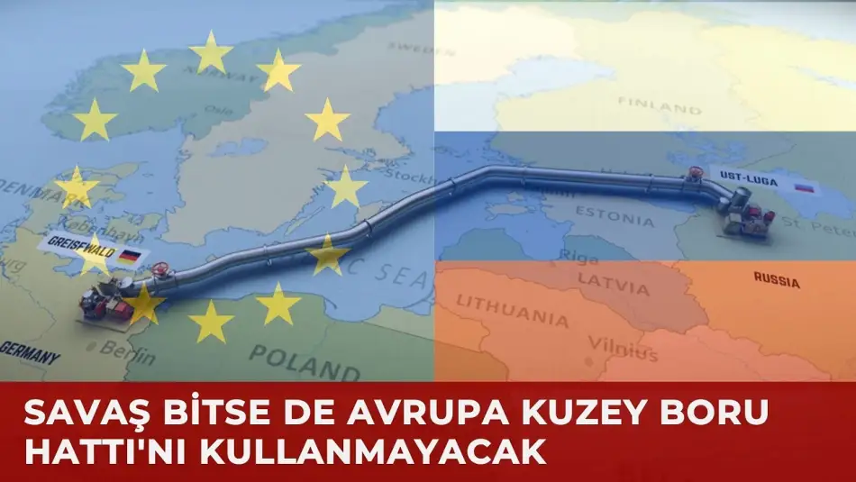 ABD ve Rusya’ya Tepki Gösteren AB Ülkeleri Savaş Bitse de Kuzey Akım Enerji Hattı’nı Kullanmayacaklarını Açıkladı
