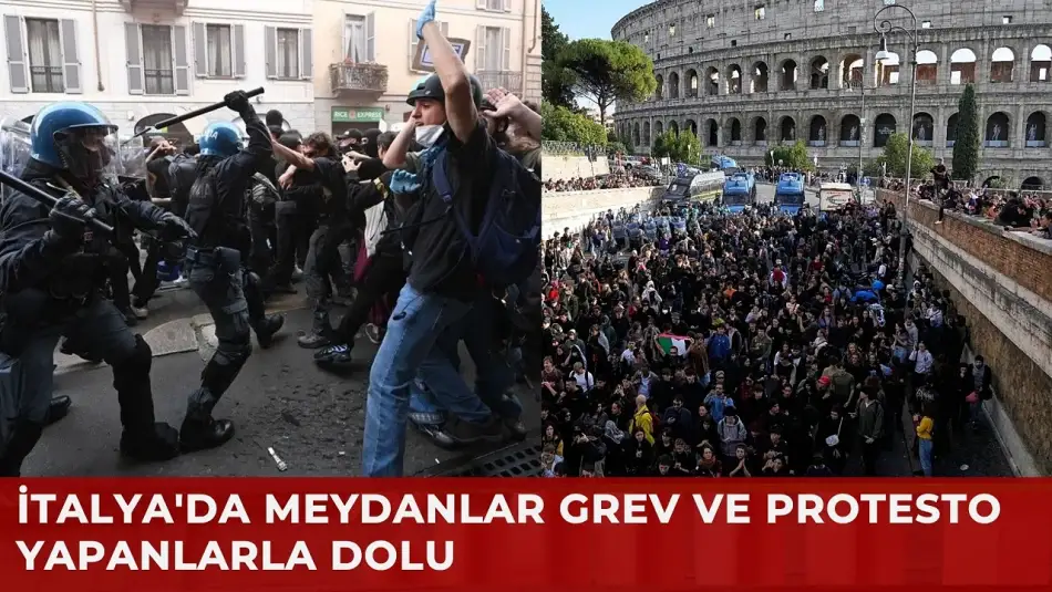 İtalya’da Grevler ve Protestolar Yayılıyor
