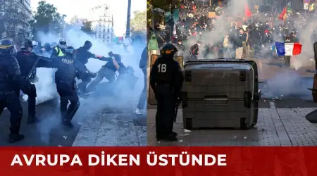 Avrupa’da Gösteriler Yayılıyor, Fransa’da 70 Bin Polis Görevlendirildi