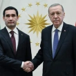 Cumhurbaşkanı Erdoğan, Türkmenistan Devlet Başkanı Berdimuhammedov ile Bir Araya Geldi