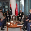 Cumhurbaşkanı Erdoğan, Libya Başkanlık Konseyi Başkanı el-Menfi ile Görüştü