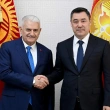 Binali Yıldırım, Kırgızistan Cumhurbaşkanı Caparov İle Görüştü.