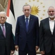 Cumhurbaşkanı Erdoğan, Filistin Devlet Başkanı Mahmud Abbas ve Hamas Siyasi Büro Başkanı İsmail Haniye ile Bir Araya Geldi