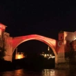 Mostar Köprüsü, TBMM'nin Açılışının 100. Yılı Dolayısıyla Türk Bayrağının Renklerine Büründü
