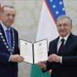 Erdoğan'a Yüksek Düzeyli İmam Buhari Nişanı Takdim Edildi