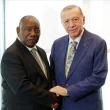 Cumhurbaşkanı Erdoğan, Güney Afrika Cumhuriyeti Cumhurbaşkanı Ramaphosa  ile Görüşme Gerçekleştirdi