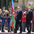 Azerbaycan Cumhurbaşkanı Aliyev, Cumhurbaşkanı Erdoğan'ı  Resmi Törenle Karşıladı