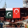 Türkiye Tarafından Pakistan İçin Üretilen 4'üncü MİLGEM Korveti Kızağa Konuldu