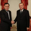 Cumhurbaşkanı Erdoğan, Libya UMH Başkanı Sarraj'ı Kabul Etti