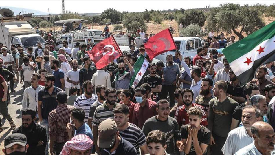 İdlib'de TSK'ya Destek Gösterileri Düzenlendi