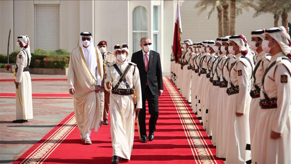 Cumhurbaşkanı Erdoğan Katar Emiri Al Sani Tarafından Resmi Törenle Karşılandı