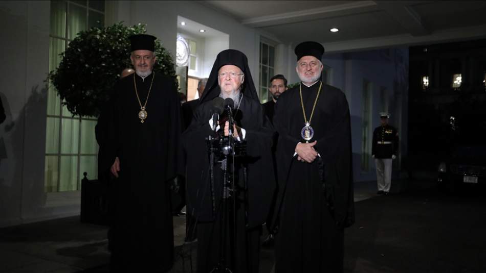 ABD Başkanı Biden, Fener Rum Patriği Bartholomeos ile Beyaz Saray'da Görüştü