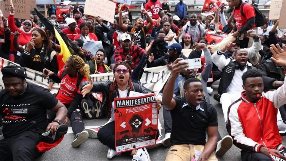 Afrikalı Üniversite Öğrencileri Belçika'da Ayrımcılık Protestosu Gerçekleştirdi
