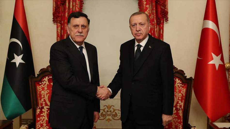 Cumhurbaşkanı Erdoğan, Libya UMH Başkanı Sarraj'ı Kabul Etti