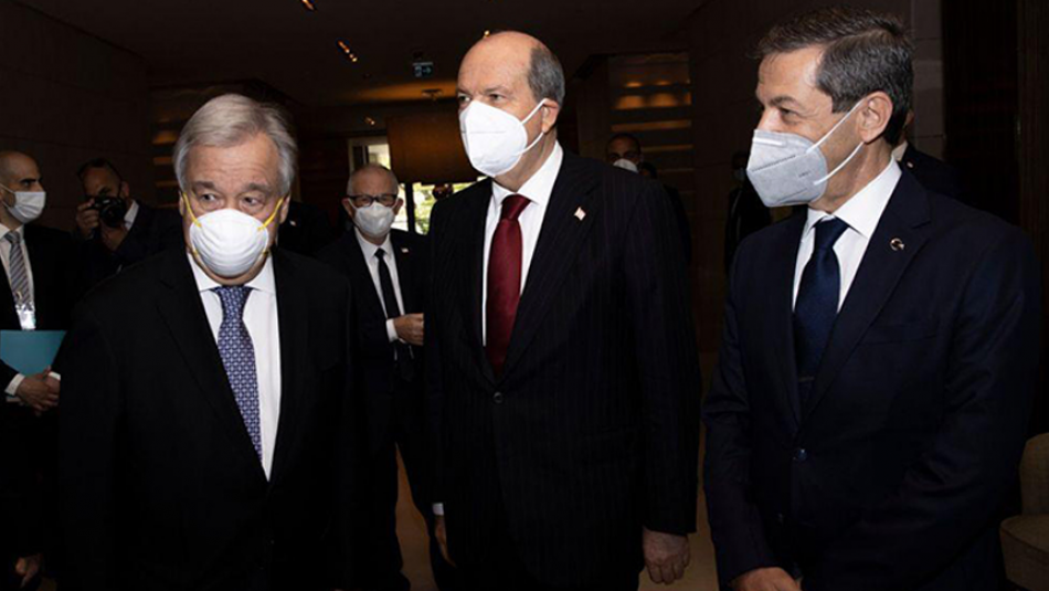 Cenevre'deki 5+1 Gayriresmi Kıbrıs Konferansı Guterres ve Tatar Görüşmesiyle Başladı
