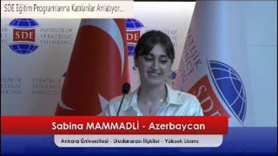 Sabina MAMMADLİ: Düşüncelerim Özgürleşti